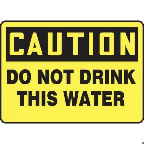 Accuform OSHA CAUTION SAFETY SIGN DO NOT MCAW619XP MCAW619XP - main